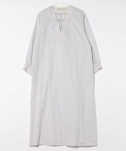 MidiUmi（ミディウミ）の「レーススモックワンピース（ワンピース・レディース・ブラック/オフホワイト/ライトグレー・FREE）」の3枚目の写真