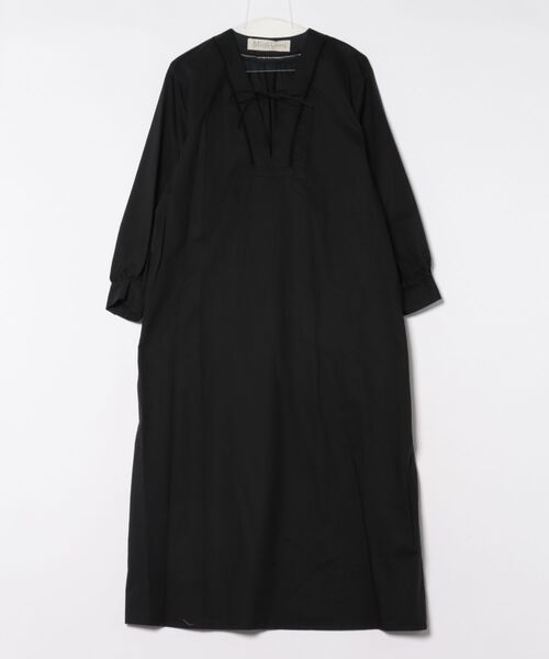 MidiUmi（ミディウミ）の「レーススモックワンピース（ワンピース・レディース・ブラック/オフホワイト/ライトグレー・FREE）」の2枚目の写真