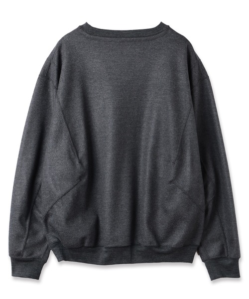 Jieda(ジエダ)の「SWITCHING WOOL CREW(スウェット・メンズ・グレー/ブラック・2/1)」の7枚目の写真