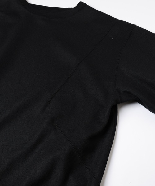 Jieda(ジエダ)の「SWITCHING WOOL CREW(スウェット・メンズ・グレー/ブラック・2/1)」の9枚目の写真