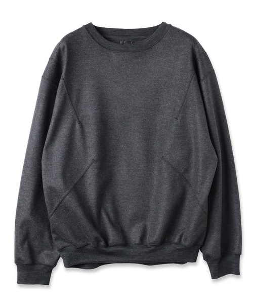 Jieda(ジエダ)の「SWITCHING WOOL CREW(スウェット・メンズ・グレー/ブラック・2/1)」の6枚目の写真