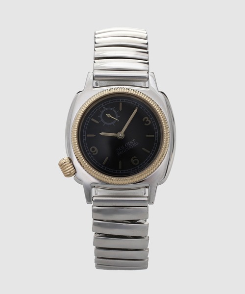 TAKAHIROMIYASHITATheSoloIst.(タカヒロミヤシタザソロイスト)の「coussin type (L) extension belt.(アナログ腕時計・メンズ・ベージュ/ブラック・ONE SIZE)」の2枚目の写真