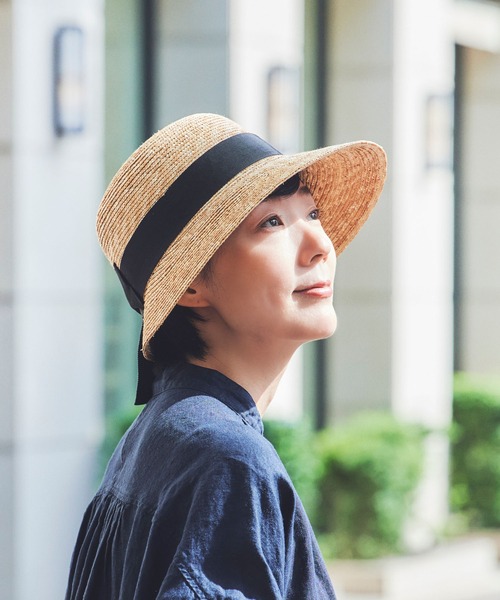 天然素材あごひも付きハット フレンチガーリー 古着ファッションにも 麦わら帽子 楽天市場】【レビュープレゼント】あご紐 リボン 麦わら帽子 春