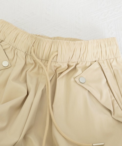 Miniministore(ミニミニストア)の「カーゴパンツ レディースストレートパンツ(カーゴパンツ・レディース・ブラック/ホワイト/ベージュ/ダークグレー/ライトブルー・FREE)」の7枚目の写真