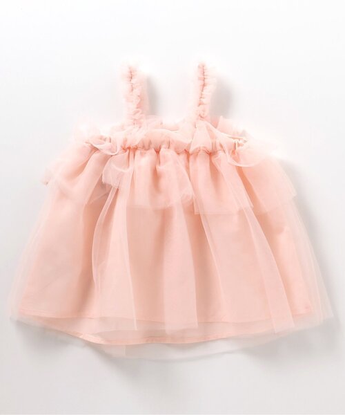 apres les cours（アプレレクール）の「チュールベビージャンスカ（その他ベビーウェア・キッズ・オフホワイト/ピンク・80/70）」の9枚目の写真
