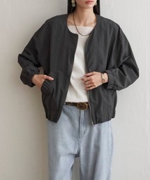 ナイロンシャーリングブルゾン