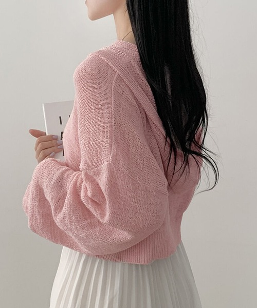 フォクシー薄ピンク ショート丈カーディガン、ボレロ フォクシー薄ピンク ショート丈カーディガン、ボレロ Cardigan