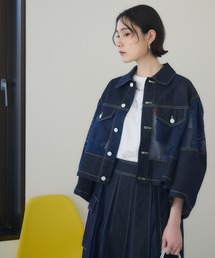 Paradise Picnic | USU デニムツイルメッシュジャケット(デニムジャケット)