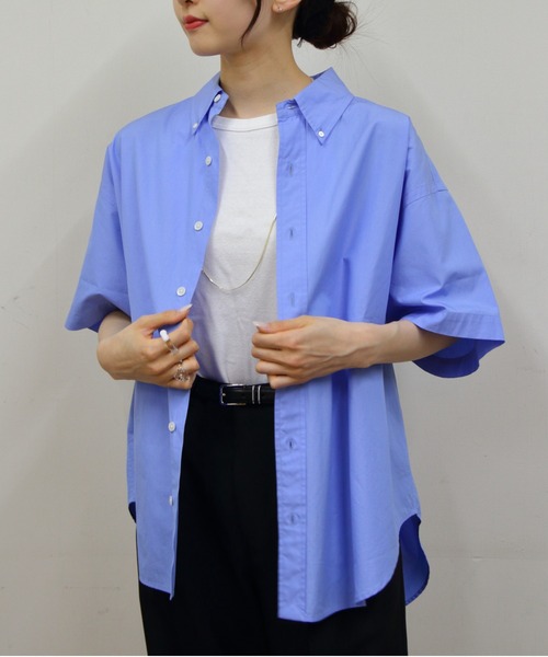 Shinzone HALF SLEEVE DADDY SHIRT ブルーシャツ 楽天市場】ザ シンゾーン ハーフスリーブダディシャツ THE