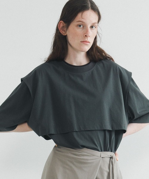 カットソー layered tee セール】layered big tee（Tシャツ/カットソー）｜LAATO（ラート