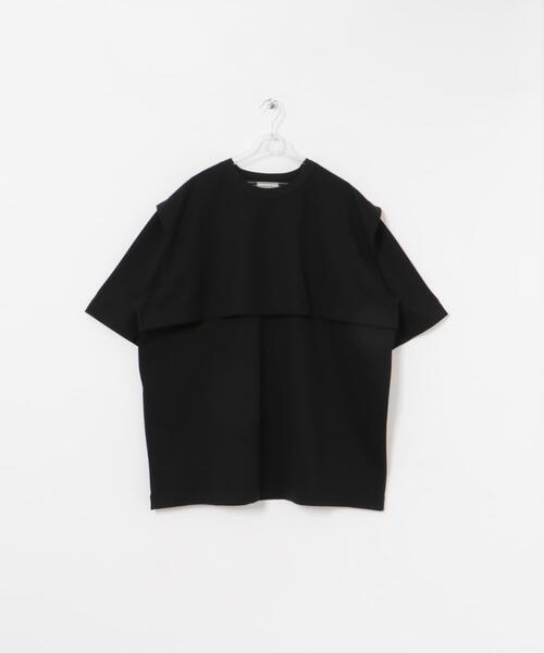 LAATO(ラート)の「layered big tee(Tシャツ/カットソー・レディース・ダークグレー/ブラウン/オフホワイト/ブラック/キャメル・FREE)」の15枚目の写真