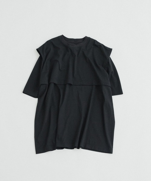 Tシャツ・カットソー Layered Bandeau Top ATTACHMENT（アタッチメント）の「80/2 TIGHT TENSION JERSEY