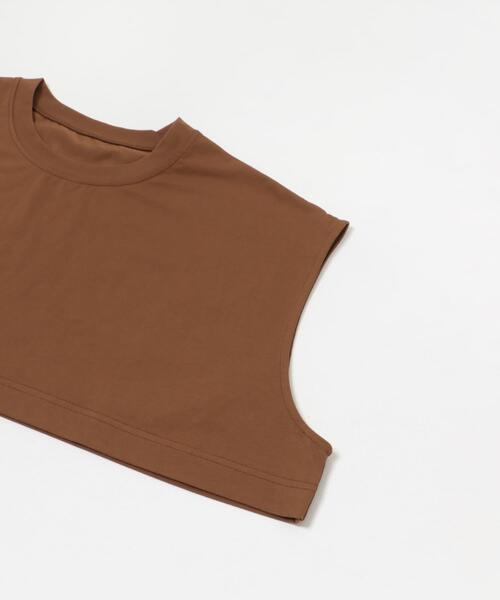 LAATO(ラート)の「layered big tee(Tシャツ/カットソー・レディース・ダークグレー/ブラウン/オフホワイト/ブラック/キャメル・FREE)」の20枚目の写真