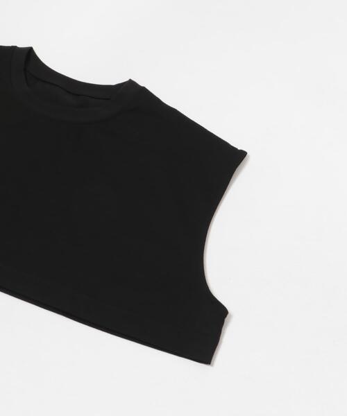 LAATO（ラート）の「layered big tee（Tシャツ/カットソー・レディース・オフホワイト/ブラウン/ダークグレー/ブラック/キャメル・FREE）」の19枚目の写真