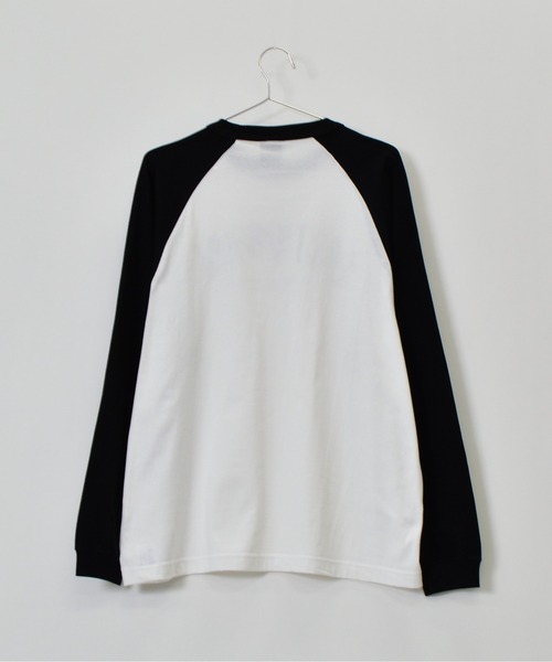 MODISH GAZE（モディシュガゼ）の「【MODISH GAZE】LAST DANCE ラグランロンＴ（Tシャツ/カットソー・レディース・ネイビー/ブラック・LARGE/MEDIUM）」の8枚目の写真