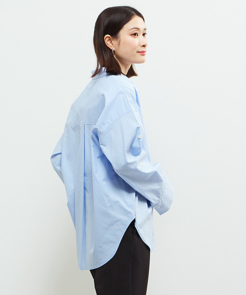 SOFFITTO（ソフィット）の「2WAYレイヤードデザインシャツ（シャツ/ブラウス・レディース・ホワイト/ピンク/ブルー・FREE）」の4枚目の写真