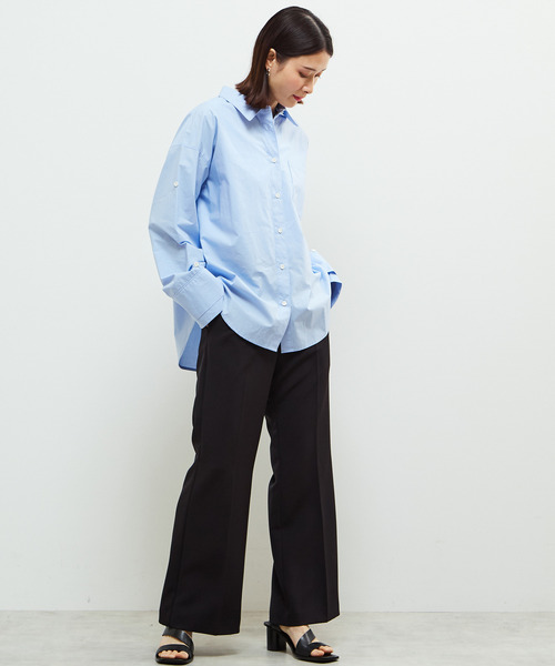 SOFFITTO（ソフィット）の「2WAYレイヤードデザインシャツ（シャツ/ブラウス・レディース・ホワイト/ピンク/ブルー・FREE）」の6枚目の写真