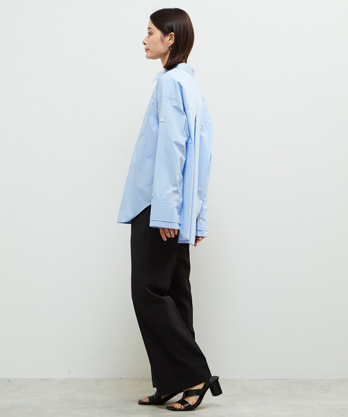 SOFFITTO（ソフィット）の「2WAYレイヤードデザインシャツ（シャツ/ブラウス・レディース・ホワイト/ピンク/ブルー・FREE）」の11枚目の写真