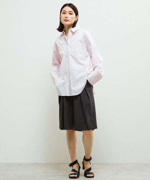 SOFFITTO（ソフィット）の「2WAYレイヤードデザインシャツ（シャツ/ブラウス・レディース・ホワイト/ピンク/ブルー・FREE）」の18枚目の写真