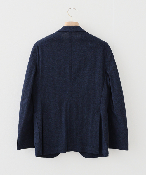 EDIFICE(エディフィス)の「BRERAS (ブレラス) Herrinbone Jersey JK(テーラードジャケット・メンズ・ネイビー・48)」の2枚目の写真