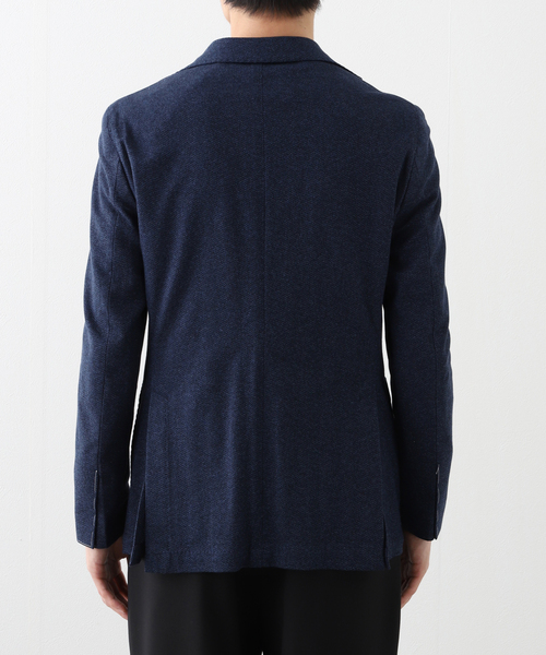 EDIFICE(エディフィス)の「BRERAS (ブレラス) Herrinbone Jersey JK(テーラードジャケット・メンズ・ネイビー・48)」の6枚目の写真