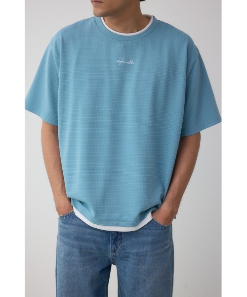 セール】フェイクレイヤードジャガードTシャツ（Tシャツ