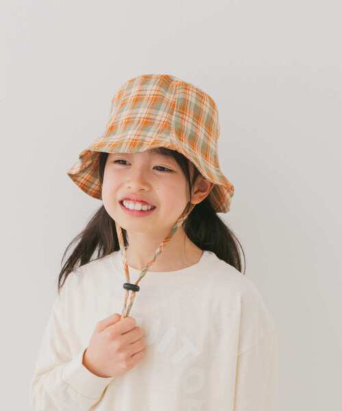 URBAN RESEARCH DOORS(アーバンリサーチドアーズ)の「『親子リンク』コットンツイルパネルハット(KIDS)(その他小物・キッズ・オレンジ/アイボリー・ONE)」の10枚目の写真