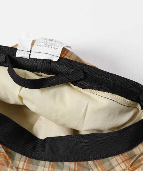 URBAN RESEARCH DOORS(アーバンリサーチドアーズ)の「『親子リンク』コットンツイルパネルハット(KIDS)(その他小物・キッズ・オレンジ/アイボリー・ONE)」の4枚目の写真