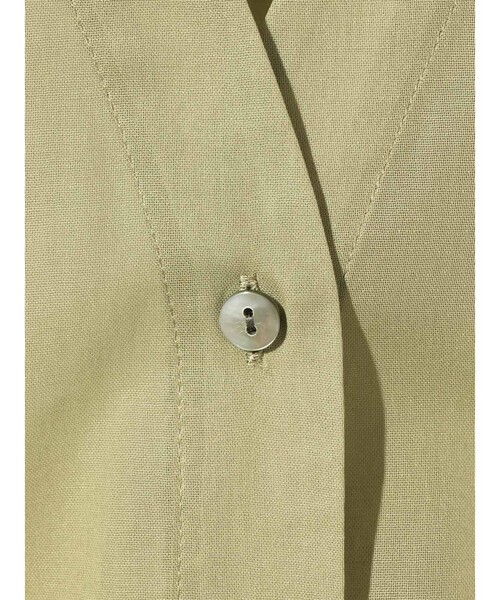 MIDIUMISOLID(ミディウミソリッド)の「MIDIUMISOLID for Ladies シアーボイルVネックカーディガン(カーディガン/ボレロ・レディース・ライトグレー/カーキ/ブラック/オフホワイト・FREE)」の7枚目の写真