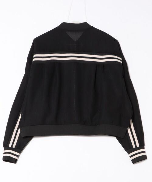 Settimissimo（セッティミッシモ）の「ライン デザイン カノコ メッシュ ブルゾン（ブルゾン・レディース・ブラック/ベージュ・FREE）」の3枚目の写真