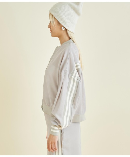 Settimissimo（セッティミッシモ）の「ライン デザイン カノコ メッシュ ブルゾン（ブルゾン・レディース・ブラック/ベージュ・FREE）」の21枚目の写真