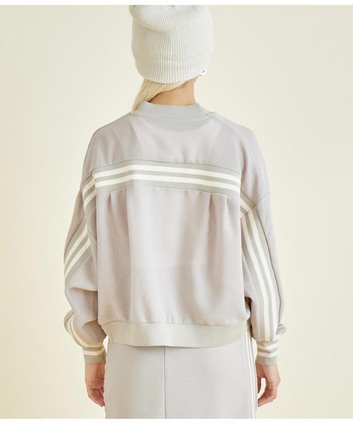 Settimissimo（セッティミッシモ）の「ライン デザイン カノコ メッシュ ブルゾン（ブルゾン・レディース・ブラック/ベージュ・FREE）」の22枚目の写真