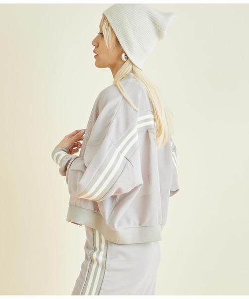 Settimissimo（セッティミッシモ）の「ライン デザイン カノコ メッシュ ブルゾン（ブルゾン・レディース・ブラック/ベージュ・FREE）」の14枚目の写真