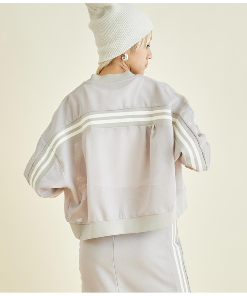 Settimissimo（セッティミッシモ）の「ライン デザイン カノコ メッシュ ブルゾン（ブルゾン・レディース・ブラック/ベージュ・FREE）」の15枚目の写真