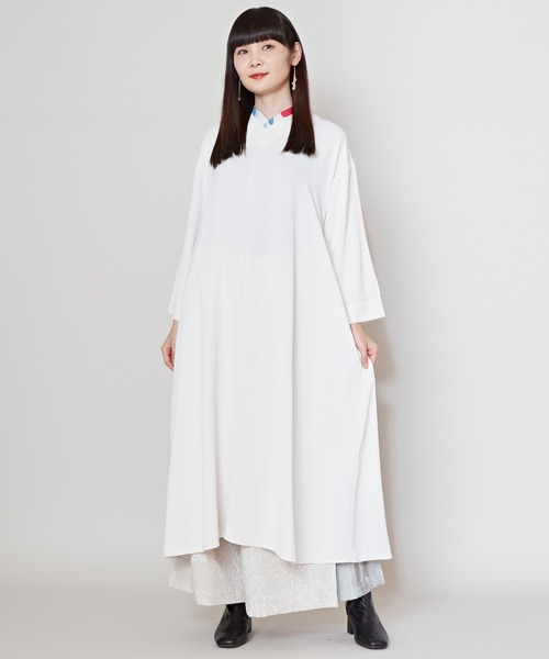 倭物やカヤ(ワモノヤカヤ)の「【倭物やカヤ】花便り八掛ワンピース(ワンピース・レディース・ベージュ系その他/ネイビー/ブラック・FREE)」の9枚目の写真