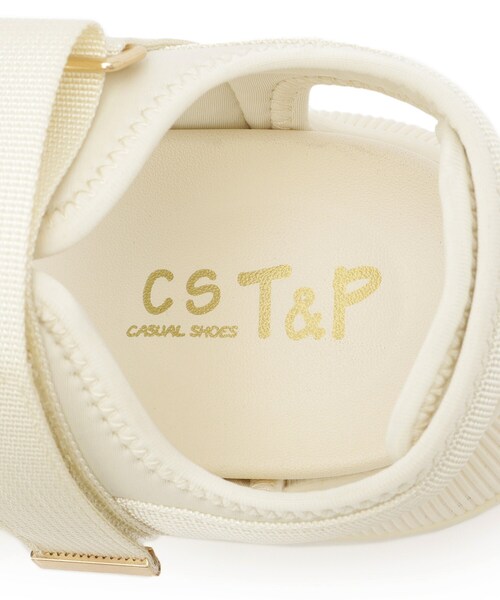 cs T&P(シーエスティーアンドピー)の「厚底ベルトサンダル(サンダル・レディース・ホワイト/ベージュ/ブラック・S/M/L/LL)」の17枚目の写真