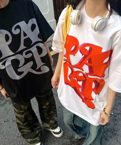 SHEENA(シーナ)の「BIGロゴプリントオーバーサイズTシャツ(Tシャツ/カットソー・レディース・ホワイト/ブラック・M)」の13枚目の写真