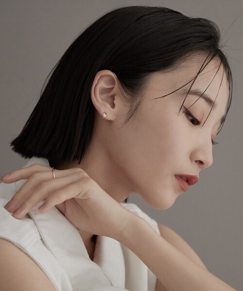 K10ダブルアーチピアス（ピアス（両耳用））｜COCOSHNIK（ココシュ