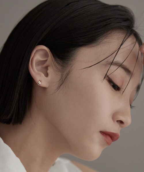 K10ダブルアーチピアス（ピアス（両耳用））｜COCOSHNIK（ココシュ