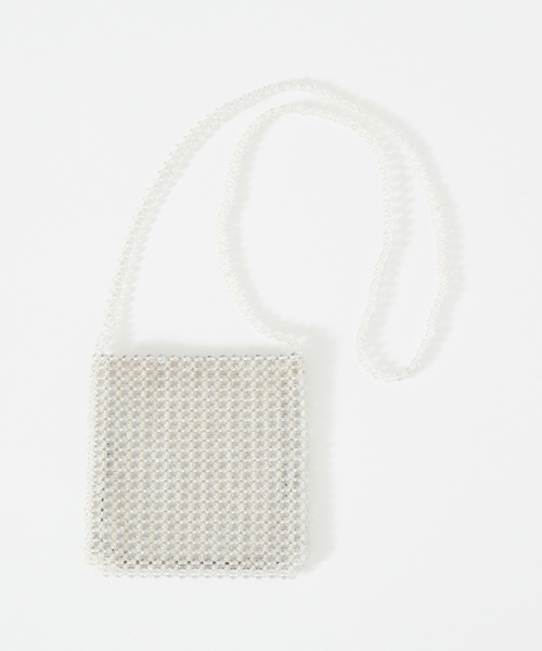 The Bagmati（ザバグマティ）の「【The Bagmati/ザ バグマティ】ビーズスモールポーチショルダーバッグ（ショルダーバッグ・レディース・シルバー/ブラック・フリー）」の7枚目の写真