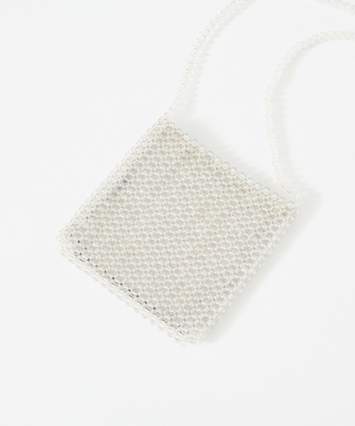 The Bagmati（ザバグマティ）の「【The Bagmati/ザ バグマティ】ビーズスモールポーチショルダーバッグ（ショルダーバッグ・レディース・シルバー/ブラック・フリー）」の8枚目の写真