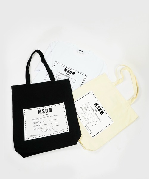MSGM（エムエスジーエム）の「【New】MSGM Name Tag グラフィックTシャツ【Japan Exclusive】（Tシャツ/カットソー・メンズ・ホワイト・XS/S/M/XL/L）」の5枚目の写真