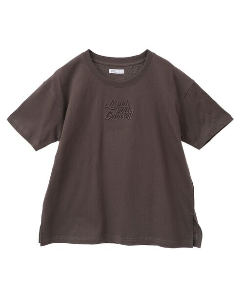 CRAFT STANDARD BOUTIQUE(クラフトスタンダードブティック)の「ロゴ刺繍TEE(Tシャツ/カットソー・レディース・ブラウン/アイボリー/ブラック・FREE)」の14枚目の写真
