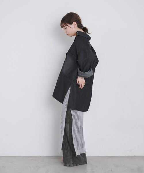 kivi(キヴィ)の「Denim pullover(シャツ/ブラウス・レディース・ブラック/ブルー・FREE)」の10枚目の写真