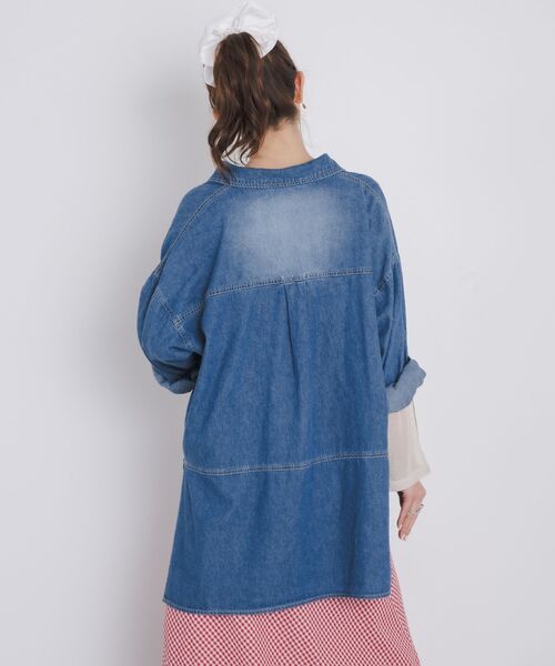 kivi(キヴィ)の「Denim pullover(シャツ/ブラウス・レディース・ブラック/ブルー・FREE)」の16枚目の写真