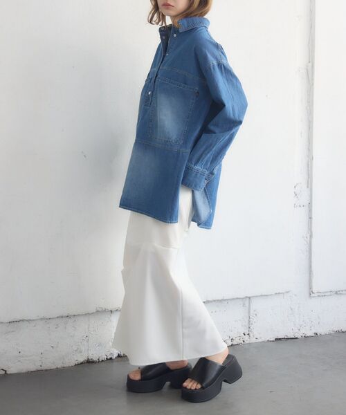 kivi(キヴィ)の「Denim pullover(シャツ/ブラウス・レディース・ブラック/ブルー・FREE)」の20枚目の写真