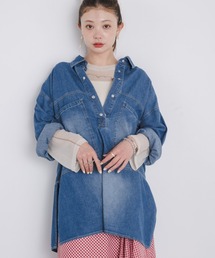 Denim pullover