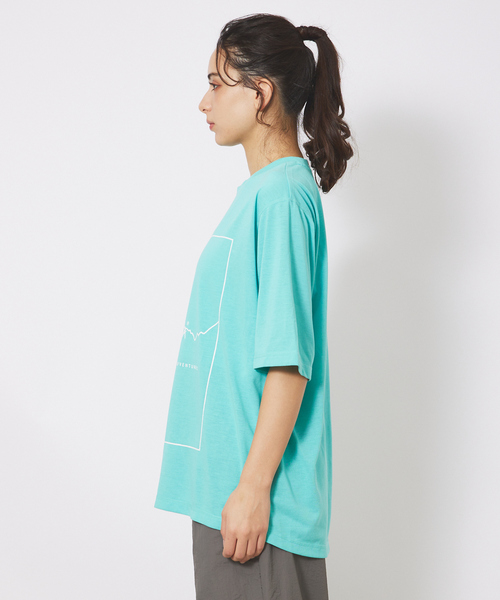 NANGA（ナンガ）の「【NANGA/ナンガ】DRY MIX FRAME LOGO T/ドライミックス/フレームロゴTシャツ（Tシャツ/カットソー・メンズ・ブラック/ホワイト/ブルー系その他・M/L/XL）」の14枚目の写真