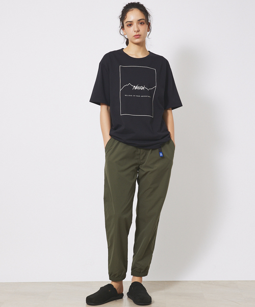 NANGA（ナンガ）の「【NANGA/ナンガ】DRY MIX FRAME LOGO T/ドライミックス/フレームロゴTシャツ（Tシャツ/カットソー・メンズ・ブラック/ホワイト/ブルー系その他・M/L/XL）」の8枚目の写真