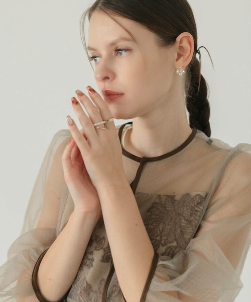 Anail（エーネイル）の「3D水光ネイルピンクブラウンニュアンスタイダイスクエアネイルチップ（ネイルシール/ネイルチップ・レディース・モカ・LARGE/MEDIUM/SMALL）」の9枚目の写真